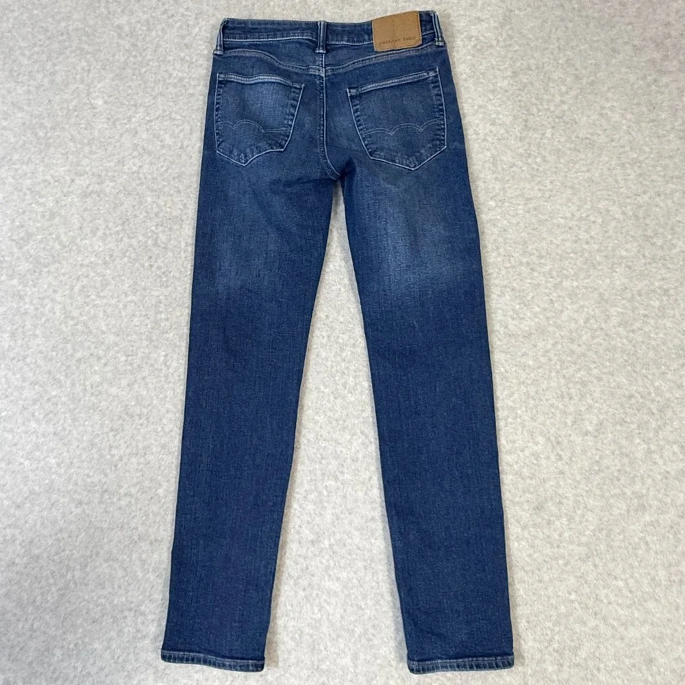 American Eagle Airflex+ Slim Straight Jeans Mens 29x32 Blue Denim Stretch